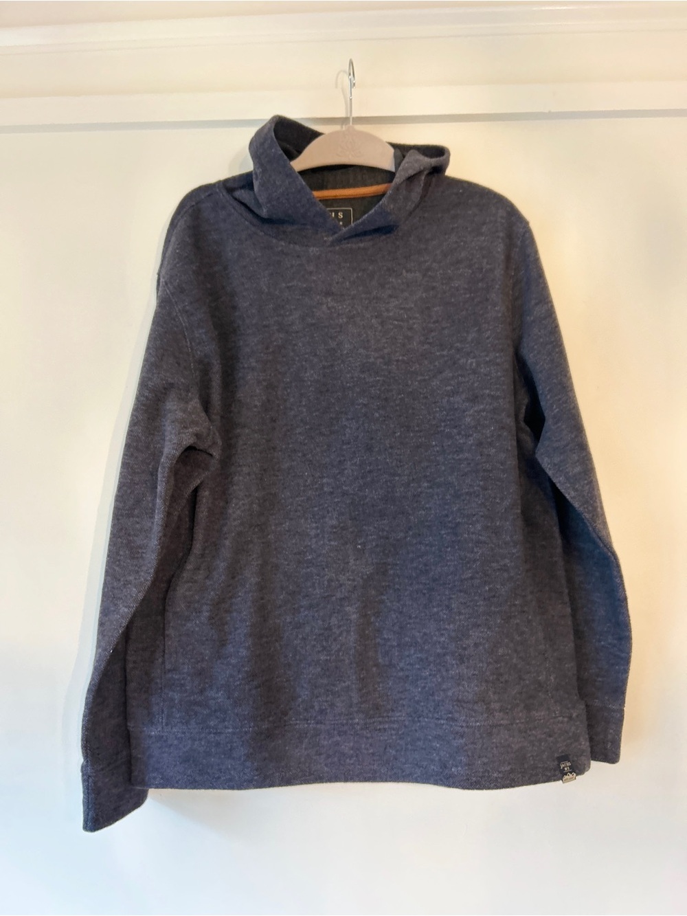 JACHS New York Charcoal Gray Wool Blend Pullover Hoodie Men's Large
